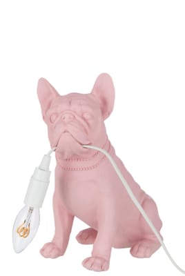LÁMPARA BULLDOG POLY ROSE