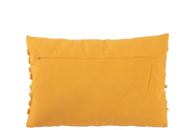 Cojín Motivos Forma U Algodón Ocre Largo