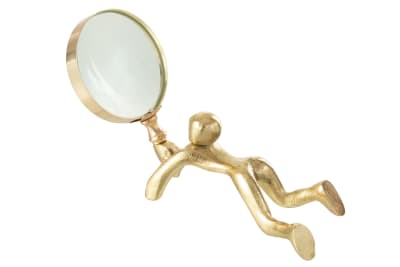 Lupa Persona Aluminio/Vidrio Oro