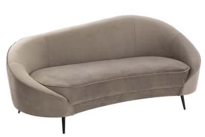 Sofá Elisabeth Textil Plata