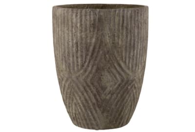 MACETA ALTO IRREGULAR PAPEL GRIS