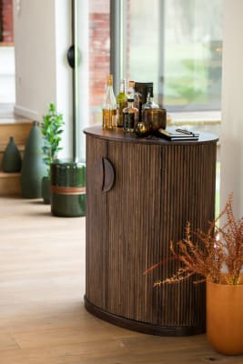 GABINETE REYI MADERA DE MANGO MARRON OSCURO