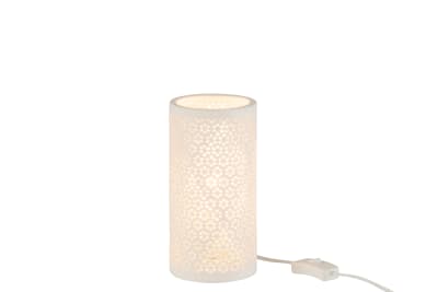 Lampara De Mesa Sylo-2 Porcelana Blanco Small