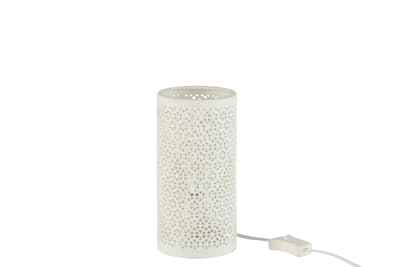 Lampara De Mesa Sylo-2 Porcelana Blanco Small