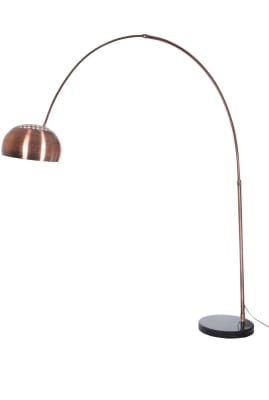 Lámpara Arco Metal Cobre/Mármol