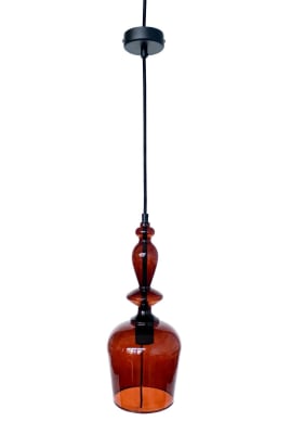 LAMPARA COLGANTE BARON VIDRIO ROJO