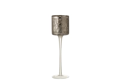 Fotosforo + Pie Ramas Cristal Gris Small