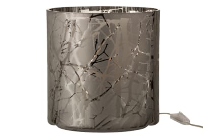 lampara ramas cristal gris