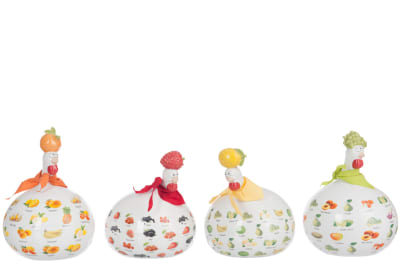 Gallina Fruta Ceramica Mix Large