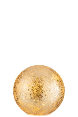 Bola Led Esquirlas De Vidrio Oro