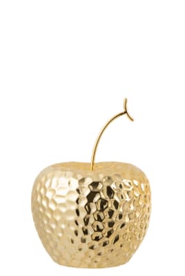 MANZANA RELIEVE PORCELANA ORO LARGE