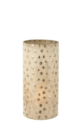 JARRON BOLA/PERLA CRISTAL ORO SMALL