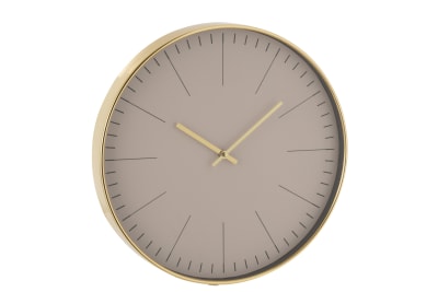 HORLOGE SILVESTER PLAST OR (40x4,5x40cm)