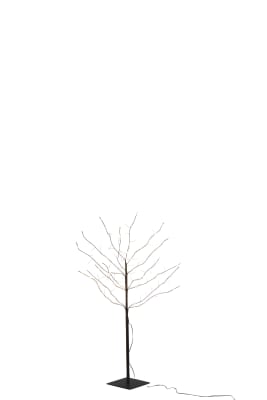 ARBOL DESNUDO+LED METAL NEGRO METAL