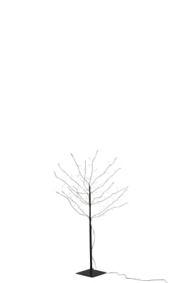 ARBOL DESNUDO+LED METAL NEGRO METAL