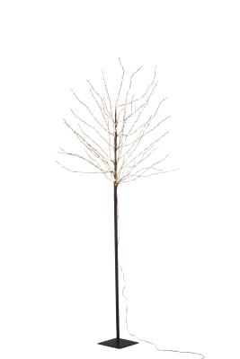 ARBOL DESNUDO+LED METAL NEGRO LARGE
