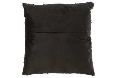 Almohadón Lentejuela Terciopelo Negro/Plata