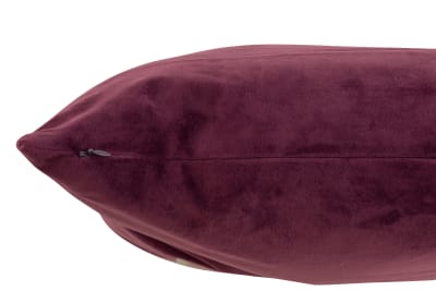 Almohadón Cuadrado Terciopelo Purpura Oscuro