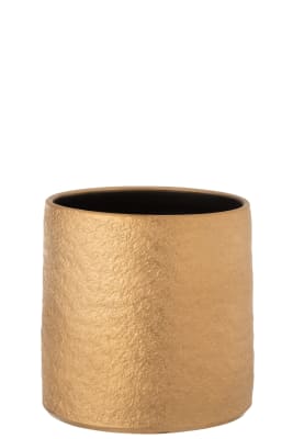 MACETA GATSBY CERAMICA ORO LARGE