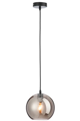 LÁMPARA BOLA CRISTAL ESPEJO PLATA SMALL
