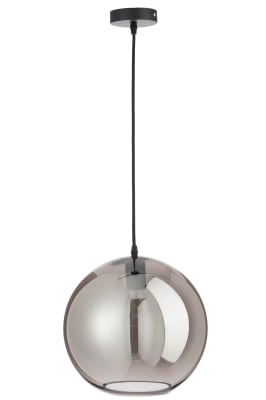 Lámpara Bola Cristal Espejo Plata Large