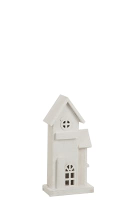 Casa Deco Aves Leds Madera Blanco