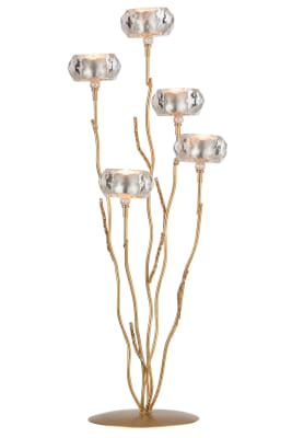 FOTOSFORO DE PIE LENTEJUELAS CRISTAL ORO LARGE