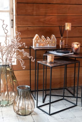 Set De 3 Mesa Auxiliar Rectangular