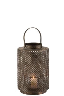 Linterna Ganchos Metal/Cristal