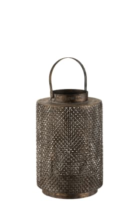 Linterna Ganchos Metal/Cristal