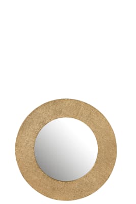 Espejo Efecto Yute Aluminio Oro Small