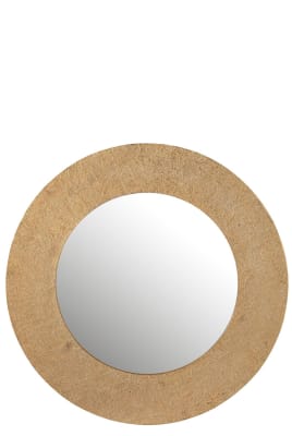 Espejo Efecto Yute Aluminio Oro Large