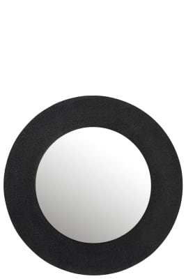 Espejo Efecto Yute Aluminio Negro