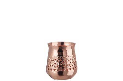 PORTACANDELITA ORIENTAL REDONDO HIERRO CLARO COBRE SMALL