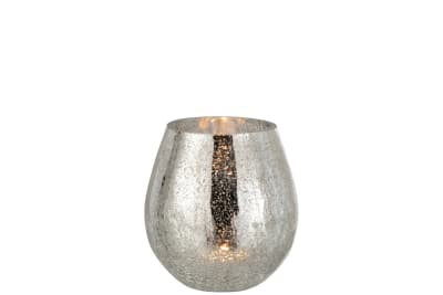 FOTOSFORO HUEVO AGRIETADO CRISTAL PLATA SMALL