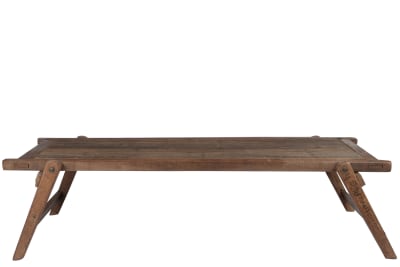MESA CAMA MILITAR MADERA NATURAL