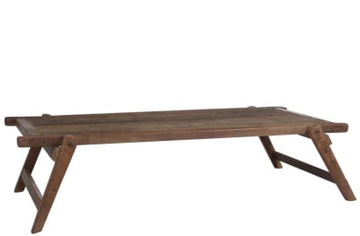 MESA CAMA MILITAR MADERA NATURAL