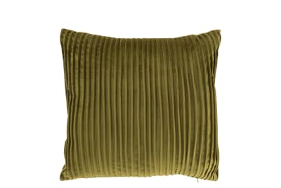 Almohada Lineas Terciopelo Verde