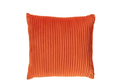 Almohada Lineas Terciopelo Naranja