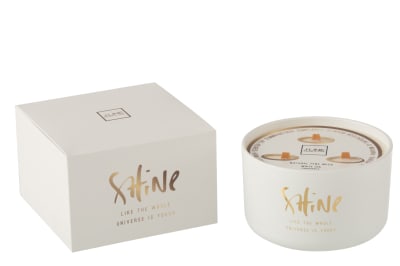 Vela Perfumada Shine Vidrio Blanco