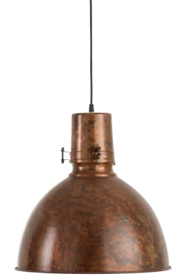 Lampara Colgante Bola Hierro Antiguo Marron