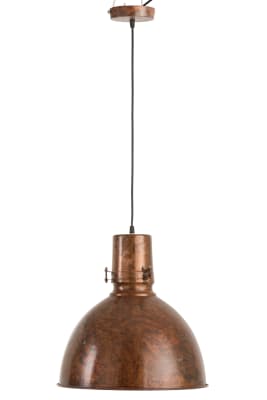 Lampara Colgante Bola Hierro Antiguo Marron
