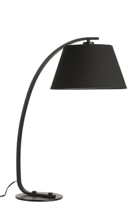 LAMPARA DE MESA ARCO METAL NEGRO