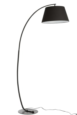 LAMP DE PIE ARCO METAL NEGRO
