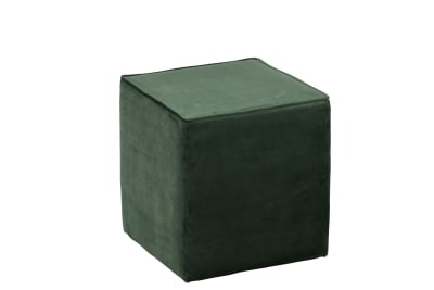 Taburete Cuadrado Terciopelo Verde