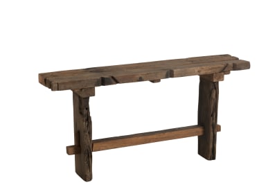 Consola Crudo Reciclado Madera Marron