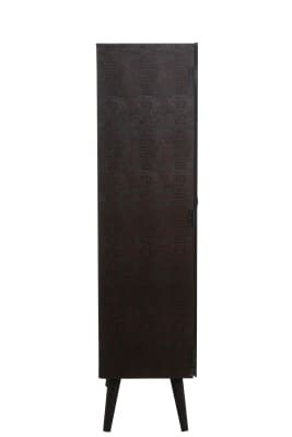 MUEBLE BAR 1 CAJON MADERA/VIDRIO NEGRO