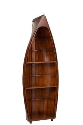 Biblioteca Barco Madera Marron