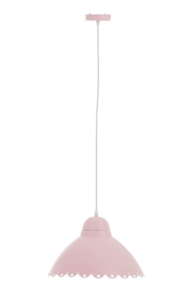 LAMPARA COLGANTE FLOR CANDY METAL ROSA CLARO