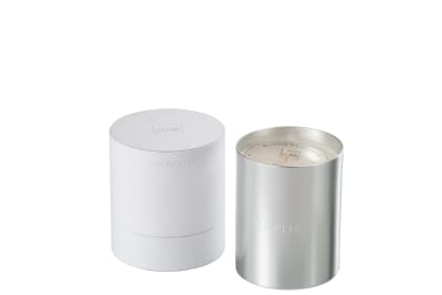 Vela Perfumada negra, plateada alta Simplicity Cera